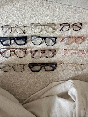 12-Pair Mixed Style Blue Light Eyeglasses